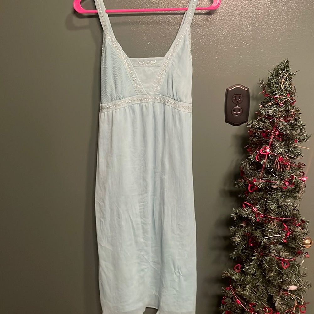 Maternity Dress- Aqua/ size Sm